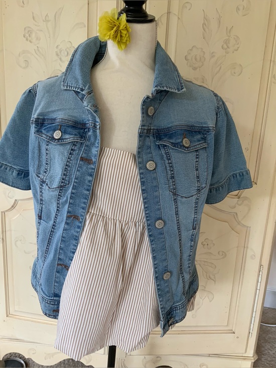 C Est. 1946 Jackets & Blazers - C Est. 1946 Denim Short Sleeve Jacket